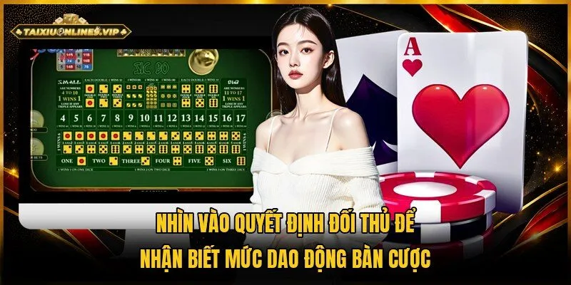 Thông qua quyết định của đối thủ là mẹo nhận biết bàn nhiều biến động hiệu quả 