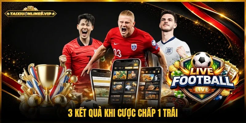 3 trường hợp kết quả có thể xảy ra của chấp 1 trái